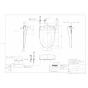 TOTO CS232B+SH232BAK+TCF4734 ピュアレストQR+アプリコットF3 取扱説明書 商品図面 施工説明書 ピュアレストQR+アプリコットF3 商品図面1